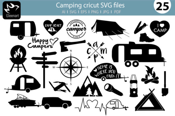 Download Camping Cricut SVG Silhouettes - Cricut svg Collection
